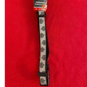 Dog Collar: Halloween Pumpkin Reflective Collar, Medium NWT
